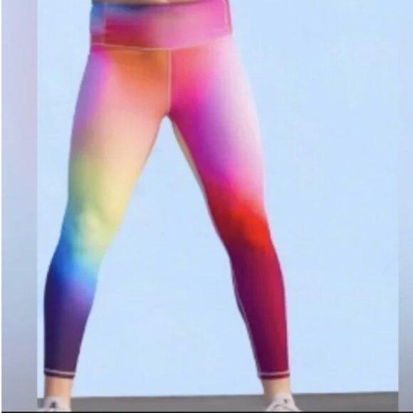 Athleta Love Proudly 7/8 Tight Rainbow Ombre - Picture 1 of 7